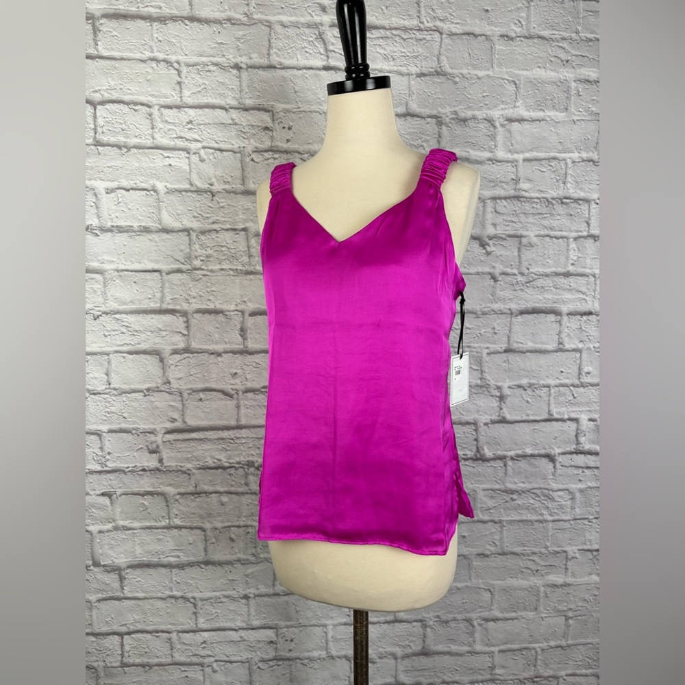 NWT 1.State Pink satin top size S - Picture 2 of 8